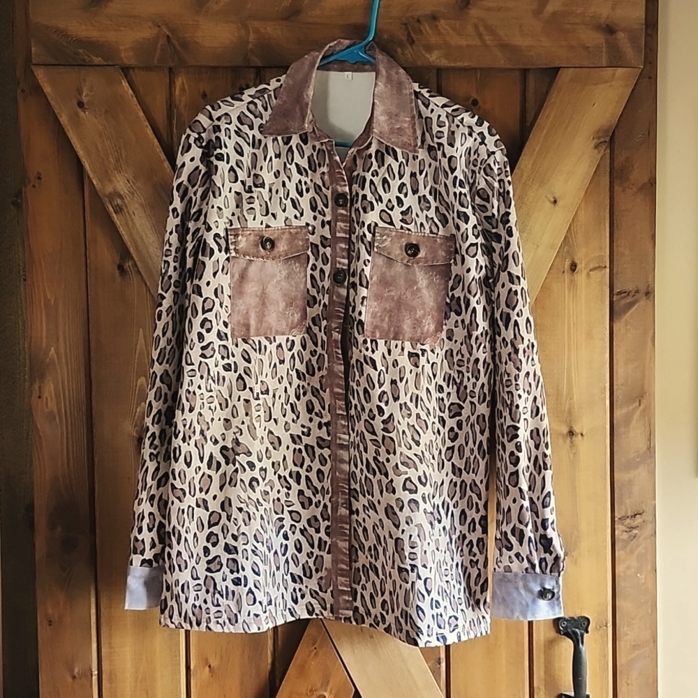Leopard Shacket size large